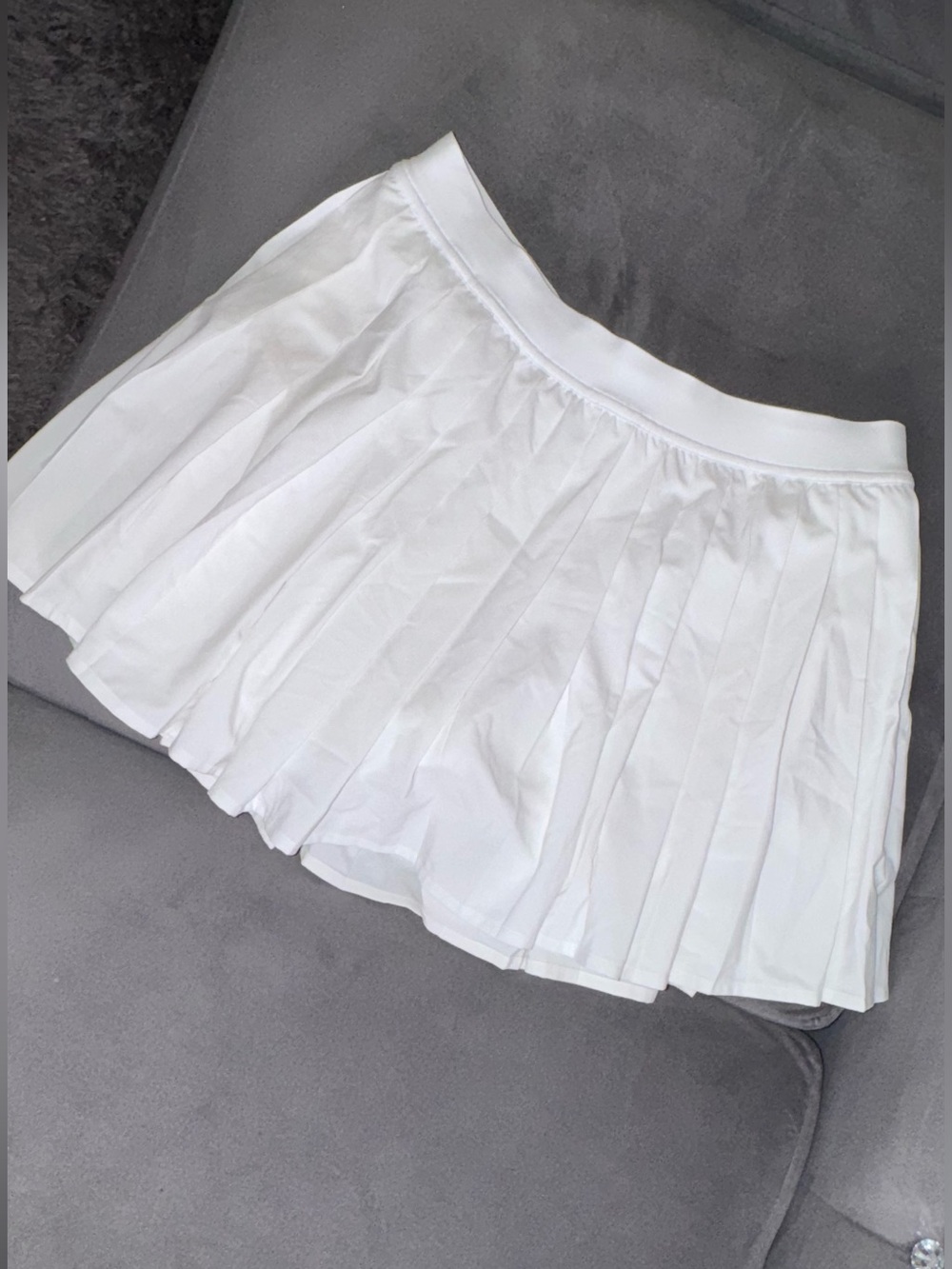 lululemon athletica White Pleated Skater Skirt